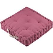 Coussins Stof Epais coussin de sol en coton uni rose