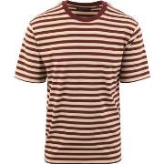 T-shirt Marc O'Polo T-Shirt Rayures Marron