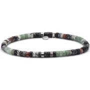 Bracelets Sixtystones Bracelet Acier Perles Heishi 4mm Jade -Large-20c...