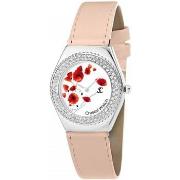 Montre Sc Crystal MF316-COQUELICOT+BRACELET006-BEIGE