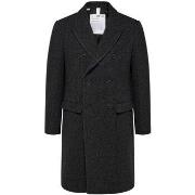 Veste Selected 16089380 ARCHIVE DB WOOL COAT-DARK GREY