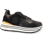 Chaussures Liu Jo Maxi Wonder 01 Glitter Sneaker Donna Black BF2095PX2...