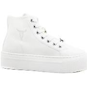 Chaussures Windsor Smith WINDSORSMITH Sneaker Hi Platform Canvas White...