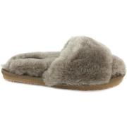 Chaussures Mou Sheepskin Fur Slide Slipper Elephant Grey