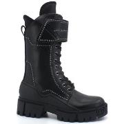 Chaussures Guess Anfibio Combact Borchie Black FL8NCNELE10