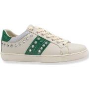 Chaussures Guess Sneaker Donna Borchie White Green FL7R2LLEA12