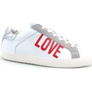 Bottes Love Moschino Sneaker Logo Bianco Argento JA15532G0EIAC10A