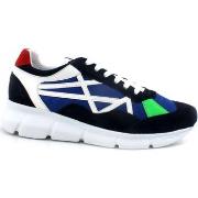 Chaussures L4k3 New Big Sneaker Running Tricolor Blu Verde Rosso F53-N...