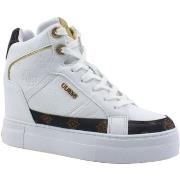 Chaussures Guess Sneaker Zeppa Donna White Brown FL7FRIFAL12