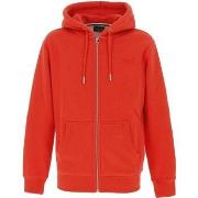 Sweat-shirt Superdry Essential log zip hoodie bright orange marl