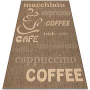 Tapis Rugsx TAPIS EN CORDE SIZAL FLOORLUX 20221 café 200x290 cm