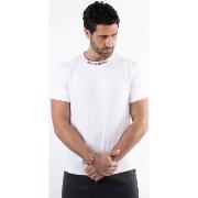 T-shirt Hollyghost T-shirt blanc avec impression sur col