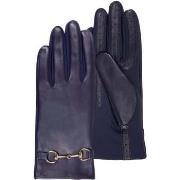 Gants Isotoner Gants Femme tactiles cuir de mouton Marine