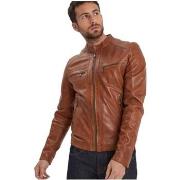 Blouson Daytona Blouson en cuir homme Ref 54130 Cognac