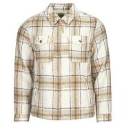 Blouson Scotch &amp; Soda Wool-Blend Zip-Thru Check Overshirt