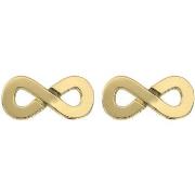 Boucles oreilles Brillaxis Boucles d'oreilles infini tout or