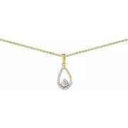 Collier Brillaxis Collier or jaune 9 carats pendentif goutte