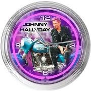 Horloges Sud Trading Horloge néon Violette Johnny Hallyday