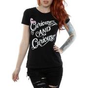 T-shirt Dessins Animés Curiouser And Curiouser