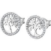 Boucles oreilles Lotus Boucle D'Oreille Silver Arbre De Vie