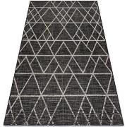 Tapis Rugsx TAPIS EN CORDE SIZAL FLOORLUX 20508 noir 60x110 cm