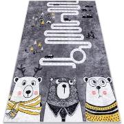 Tapis Rugsx Tapis lavable JUNIOR 52107.801 Ours, animaux, rues 200x290...