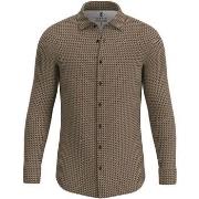 Chemise Desoto Chemise Kent Figures Marron