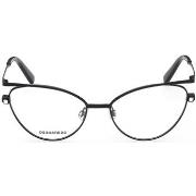 Lunettes de soleil Dsquared DQ5333 Cadres Optiques, Noir, 56 mm