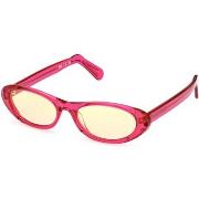 Lunettes de soleil Gcds GD0021 Lunettes de soleil, Fuchsia/Vert, 55 mm