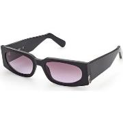 Lunettes de soleil Gcds GD0016 Lunettes de soleil, Noir brillant/Viole...