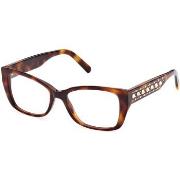 Lunettes de soleil Swarovski SK5452 Montature da vista, Havana foncè, ...