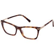 Lunettes de soleil Swarovski SK5426 Cadres Optiques, Havana foncè, 54 ...