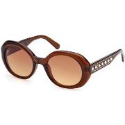 Lunettes de soleil Swarovski SK0371 Occhiali da sole, Marron foncé/Mar...