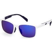 Lunettes de soleil adidas SP0035 Lunettes de soleil, Blanc/Violet, 56 ...