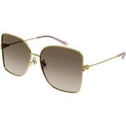 Lunettes de soleil Gucci GG1282SA Lunettes de soleil, Or/Marron, 62 mm