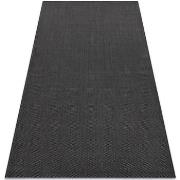 Tapis Rugsx Tapis EN CORDE SIZAL FLAT 48663/090 noir 80x150 cm