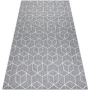 Tapis Rugsx Tapis EN CORDE SIZAL FLAT 48655/637 CUBES 120x170 cm