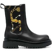 Bottines Versace Jeans Couture drew booties black gold