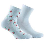 Chaussettes Kindy Lot de 2 paires de socquettes en coton motifs pastèq...