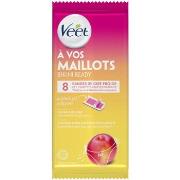 Soins rasage Veet Bandes de Cire Froide Maillot - Nectarine