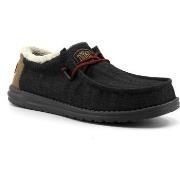 Chaussures HEYDUDE Wally Sneaker Vela Pelo Uomo Black 40466-001