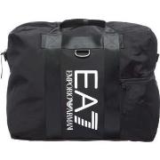 Sac de sport Emporio Armani EA7 black white logo casual gym bag