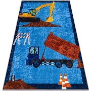 Tapis Rugsx Tapis lavable JUNIOR 51827.803 Camion, pelle pour 120x170 ...