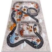 Tapis Rugsx Tapis lavable JUNIOR 51986.803 Voies ferrées, loc 200x290 ...