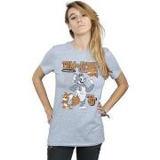 T-shirt Dessins Animés Spinning Basketball