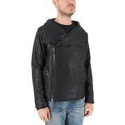 Blouson Never Enough Veste en cuir noire