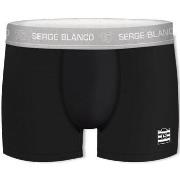 Boxers Serge Blanco Boxer Homme Coton HYPE Noir Blanc