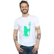 T-shirt Dc Comics Aquaman Aqua Silhouette