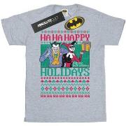 T-shirt Dc Comics Ha Ha Happy Holidays