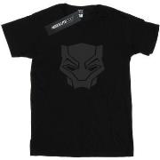 T-shirt Marvel Black On Black